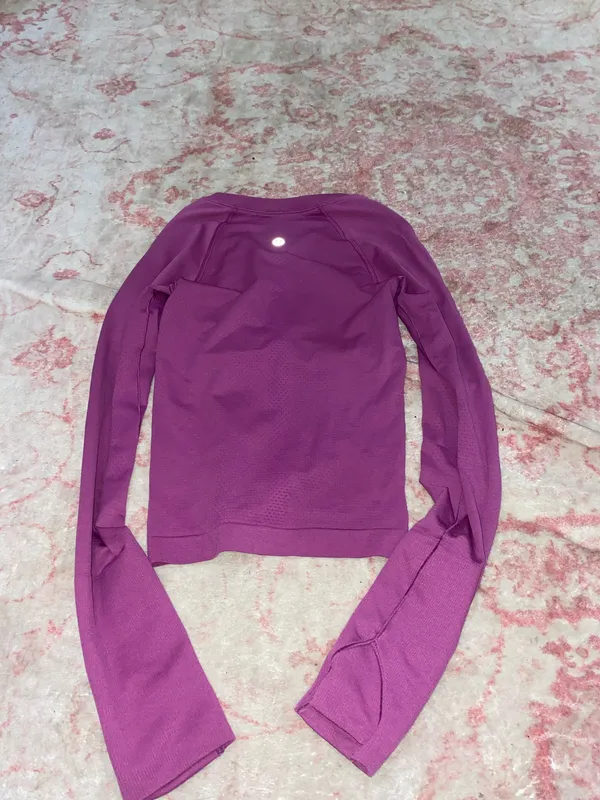 Luxy Lemon Lululemon Purple Swiftly Tech Long Sleeve2.0 - Image 3