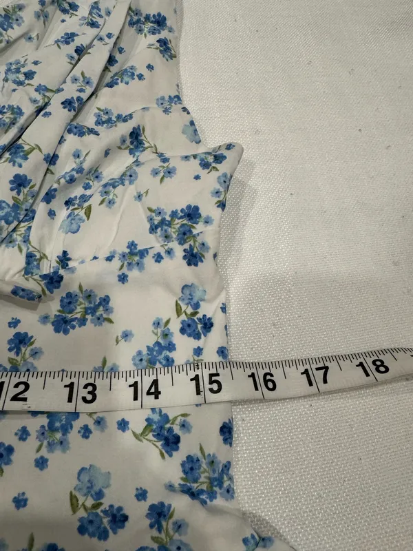 Blashe Blue Floral Corset Mini Dress - Image 8