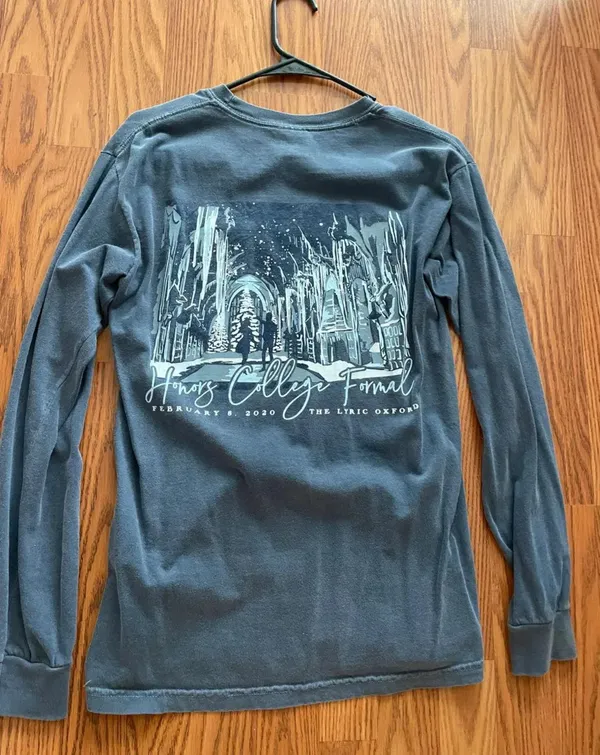 Comfort Colors Ole Miss Honor College HOCO formal long sleeve tee - Image 2