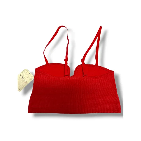 Free People Intimately XS/S Red Smocked Sweetheart Crop Tube Top NWT - Image 5
