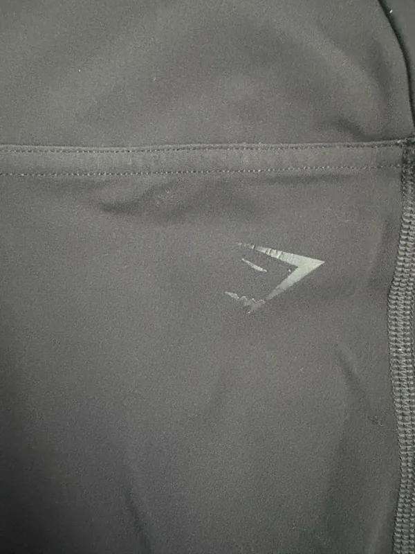 Gymshark No Front Seam Crossover Leggings in Black Sz Medium - Image 6