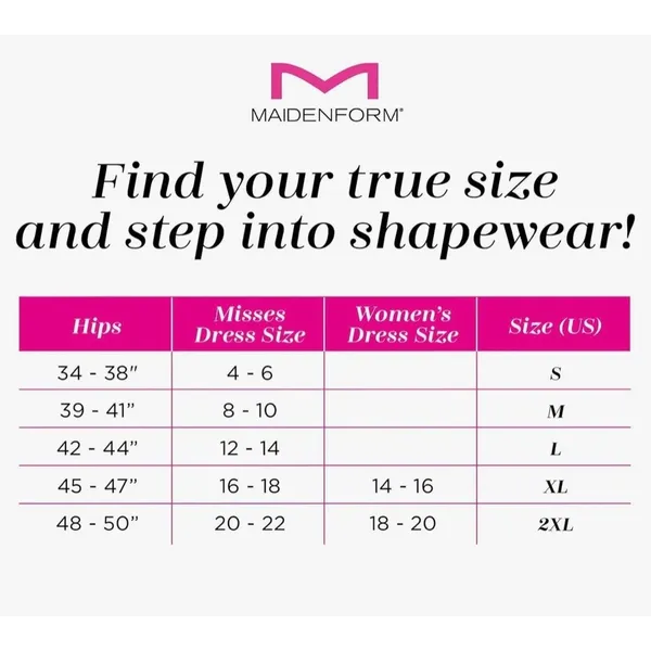 Maidenform Firm Tummy-Control Body Shaper Black Size L New With Tags - Image 4