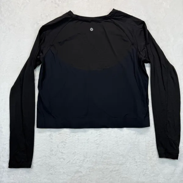 Lululemon Long Sleeve Top Athletic Training Running Black Size M‎ READ Size M - Image 4
