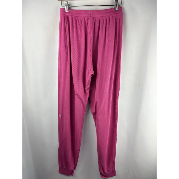 Women’s Alo Yoga Small Mauvish Pink Ribbed Pants - Image 3