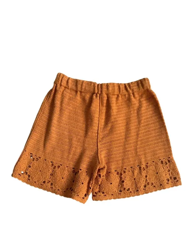 CURRENT AIR Orange Knit Shorts Size Medium NEW NWT - Image 2