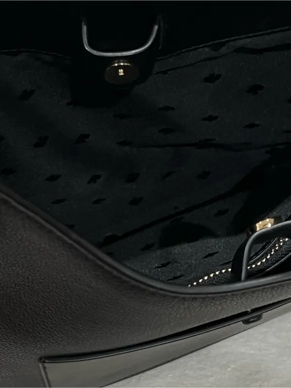 Kate Spade New York Black Pebble Leather Aster Shoulder Bag - Image 12