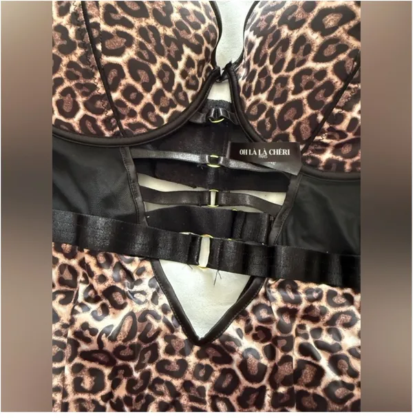 OH La La Cheri Leopard princts Woman body suit - Image 4