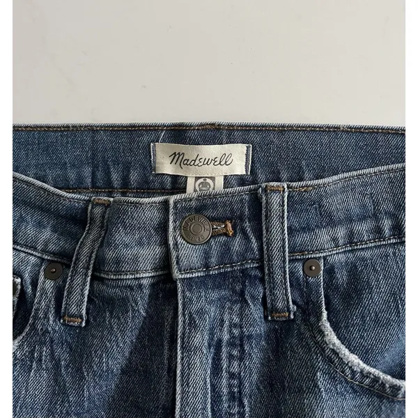 Madewell Women's Size 28 Classic Straight Leg Denim Jeans Medium Wash High Rise - Image 4