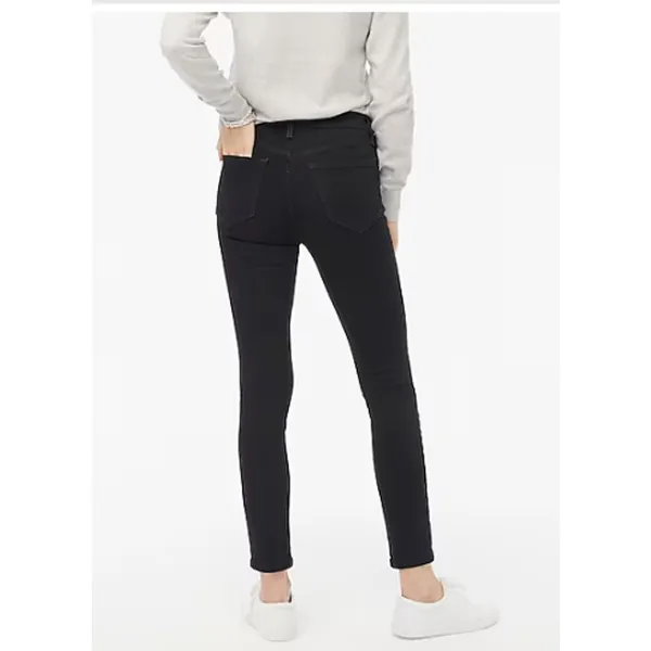 J. Crew Factory 8"-rise black skinny jean in signature stretch‎ Size 27 - Image 4