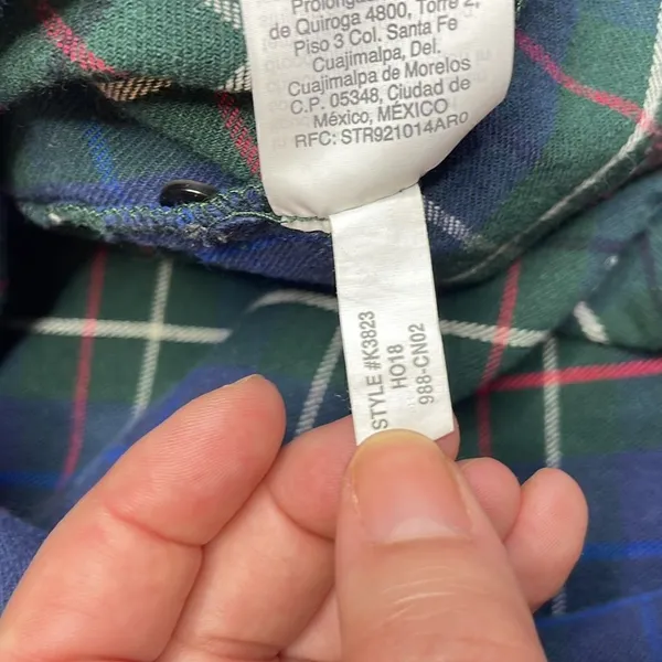 Madewell Flannel Oversized Ex-Boyfriend Shirt in Dark Plaid small - Image 7