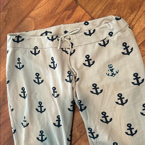 PRIMP Y2K Vintage Sailor Stud Embossed Lounge Pants Size Small - Image 5