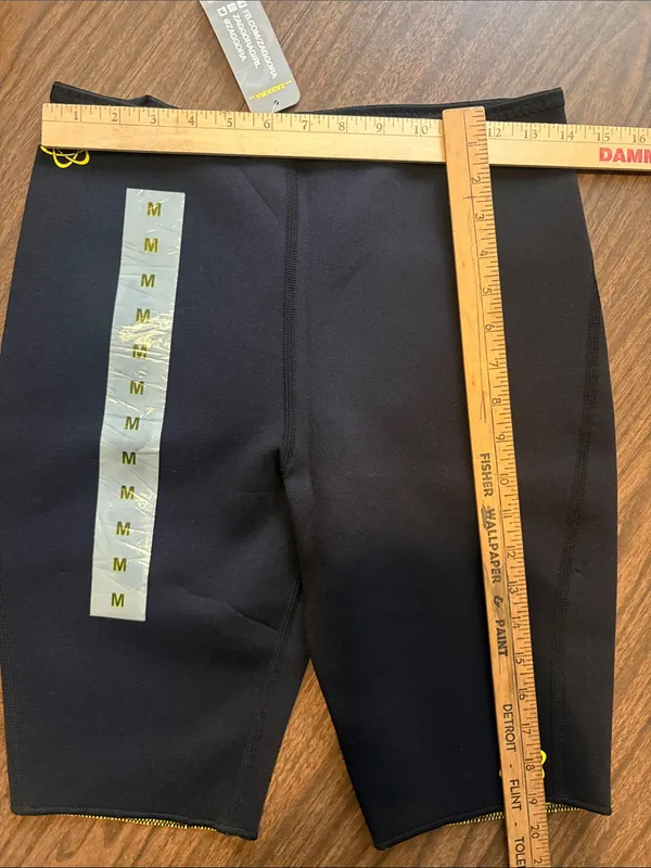 NEW Zaggora Medium Black Hot Pants Neoprene Sweat Shorts NWT - Image 4