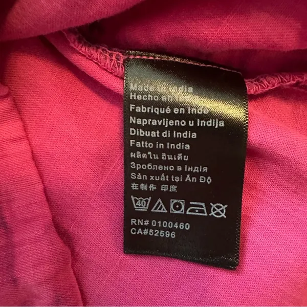 Kavu pink tank top button back size L - Image 5