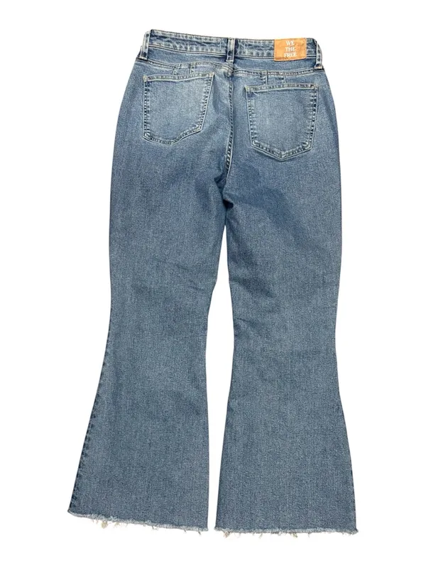 We The Free “Free People” Curvy Vintage High Rise Flare Denim Jeans Size 30 - Image 6
