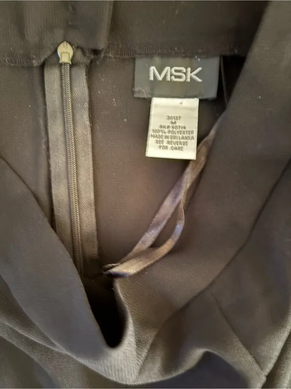 MSK Wide-Leg Black Palazzo Pants - Image 3