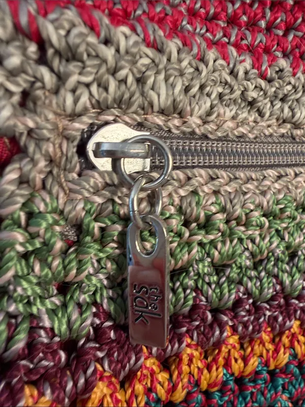 The Sak Colorful Rainbow Woven Crochet Bag - Image 2