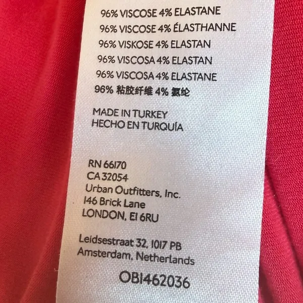 We The‎ Free V Neck Oversized Long Sleeve Pink Tee Shirt Sz M - Image 7