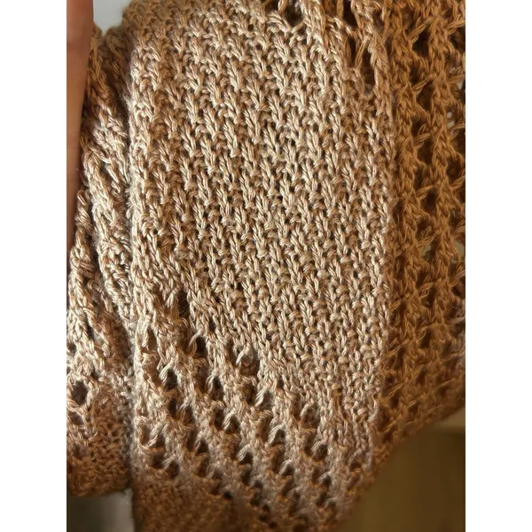 Serendipity by Victoria XL Brown Crochet Long Duster Vest Boho Festival Cardigan - Image 9