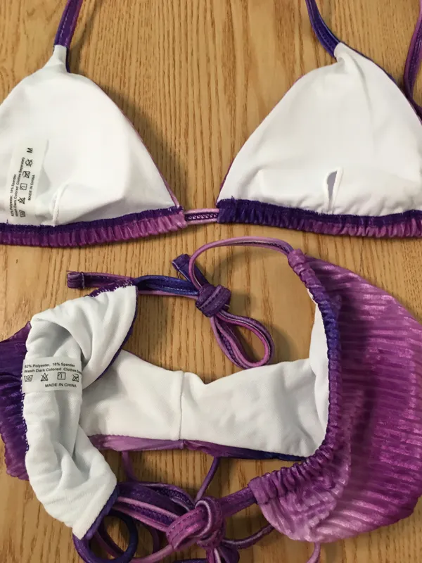 SheIn New 2Pc  String Swimsuit Bikini Size Medium - Image 5