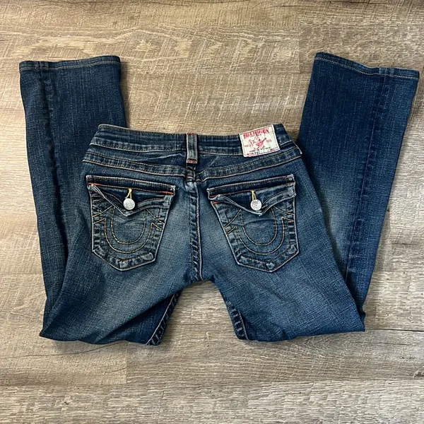 True Religion Y2K Flare Jeans Size 27 - Image 5