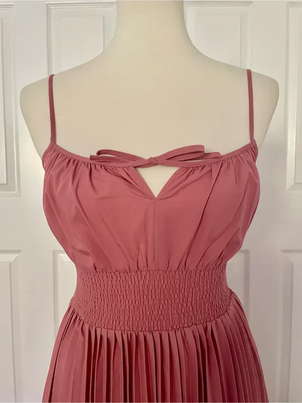 Nw/oT J. Crew Smocked Accordion Pleat Dress Size 2 - Image 6