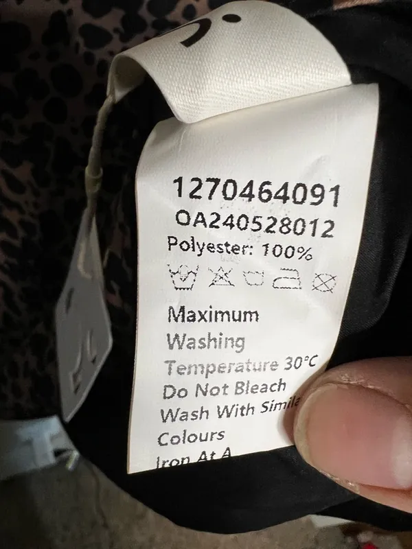 Commense NWT Asymetrical‎ Collar Animal Leopard Drapey Mini Dress - Image 7