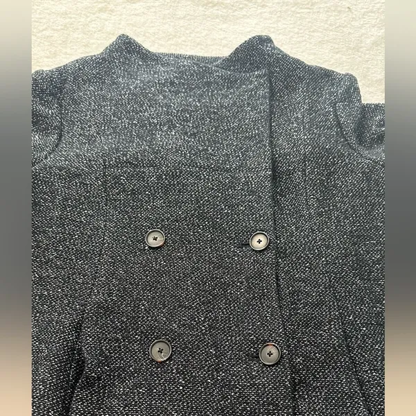 LOFT Black Blazer with Wide Lapel and Asymmetrical Closure - Image 15