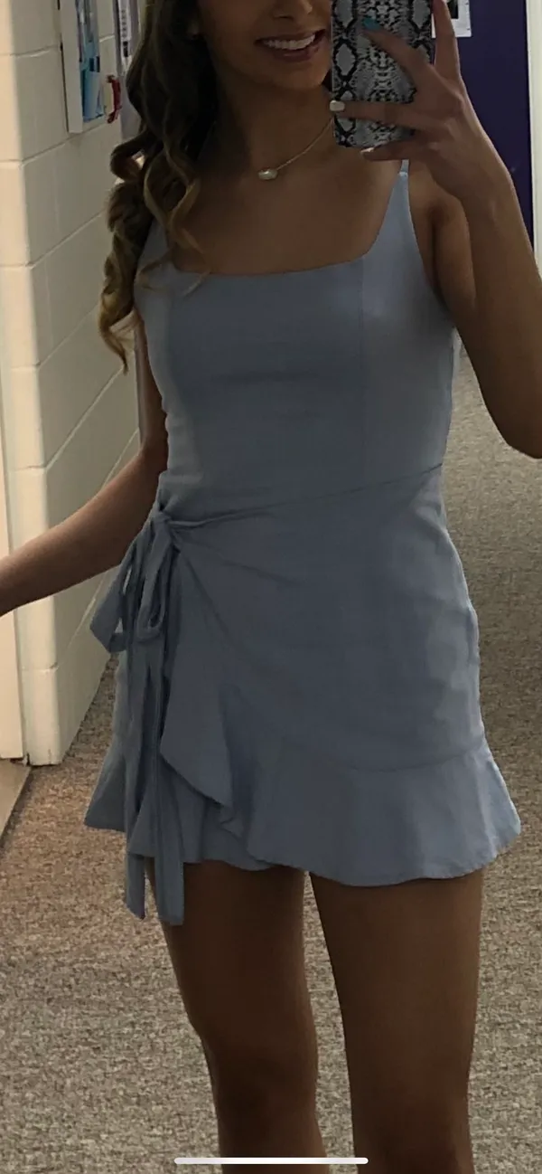 Polly Blue Dress - Image 2