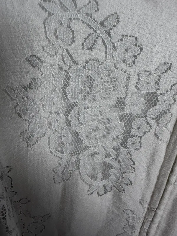 Premier White Lace Maxi Dress with Ruffle Sleeves - Image 2