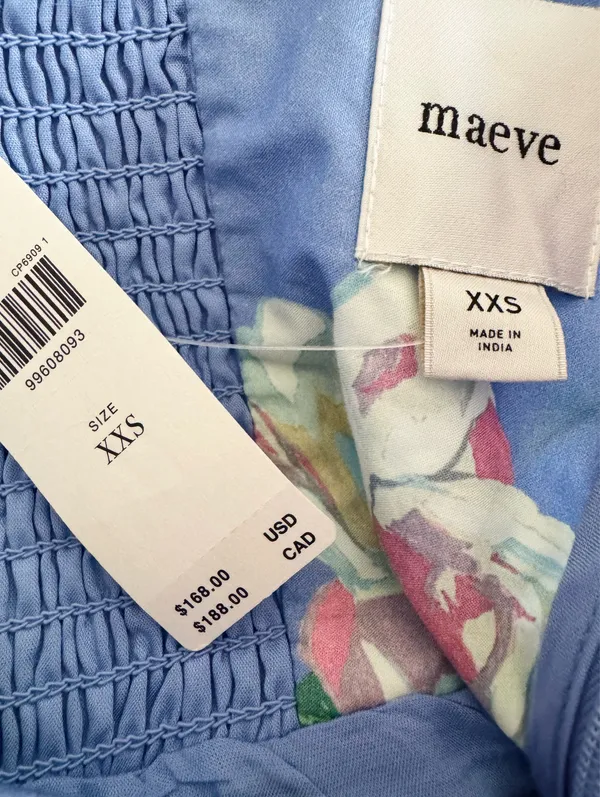 Anthropologie Maeve Scoop-Neck Printed Mini Dress, Size XXS - Image 14