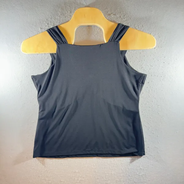 1350 |‎ ALYX Draped Knot Front Pleated Tank Top Black Women XL - Image 2