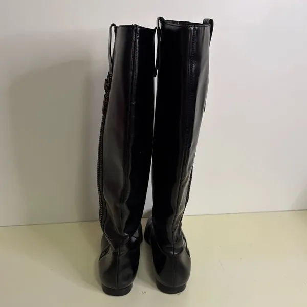 Michael Kors Brinks Leather Riding Boots sz 8.5 - Image 4