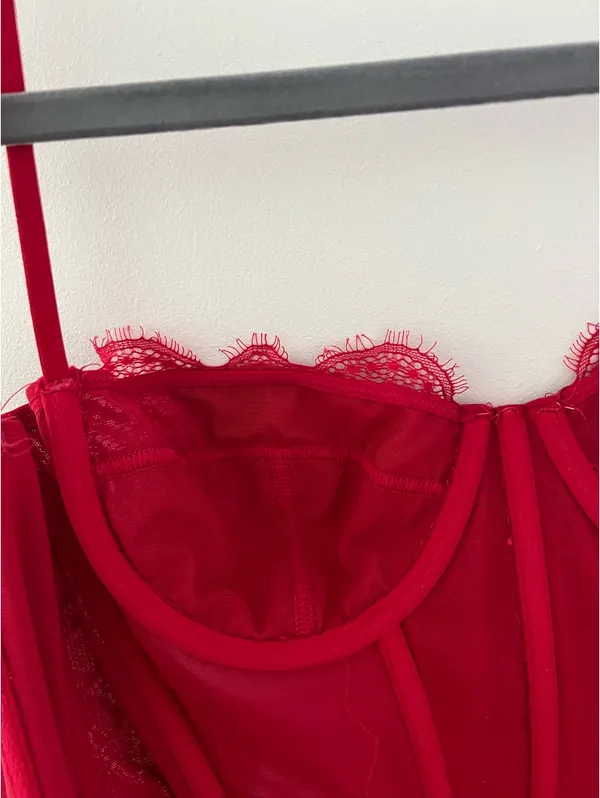 Urban Outfitters Red Corset Top - Image 7