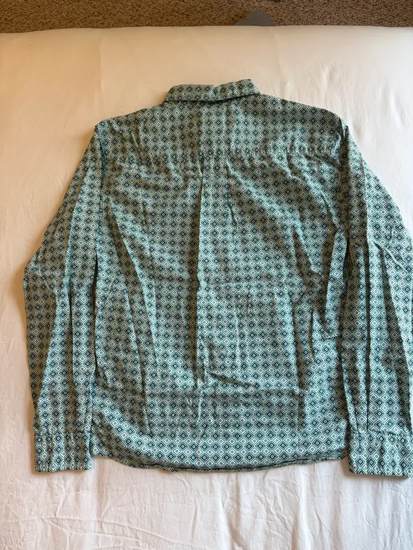 Cinch Diamond Print Western Classic Fit Button Up Shirt - Image 3