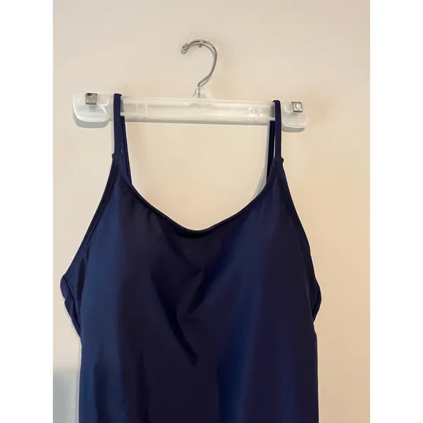 Quince Italian Cami One Piece Swimsuit in Deep Navy Blue Size S NWT! - Image 3