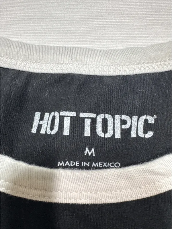 Hot Topic Retro Ringer Tee - 'You Thought You Ate Huh?' - M - Image 2