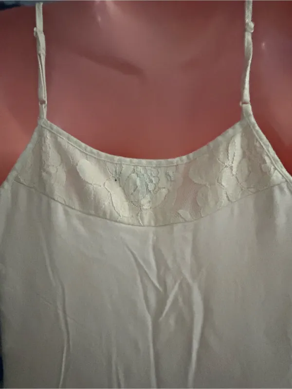 American Eagle Ivory Lace Spaghetti Strap Summer Dress SZ 0 - Image 9