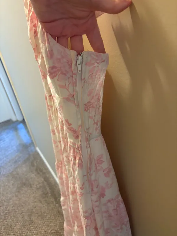 Francesca's Maxi Dress Floral Pink - Image 3