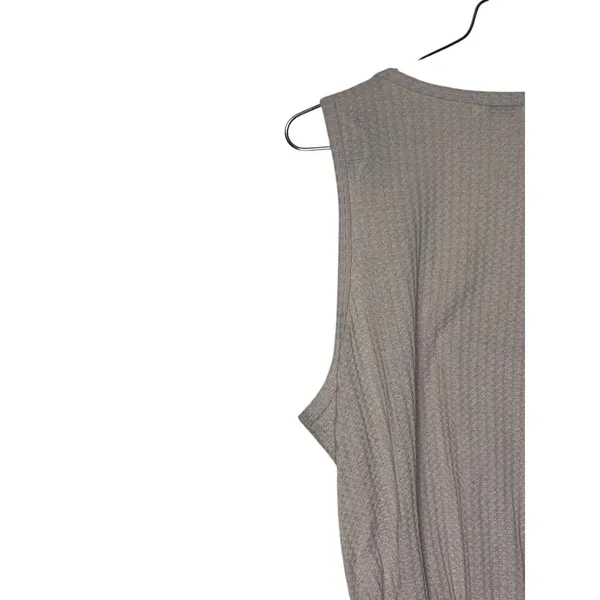 Umgee Women's Dress Tank Lined Floral Boho Tiered Waffle‎ Knit Scoop Neck Large - Image 10