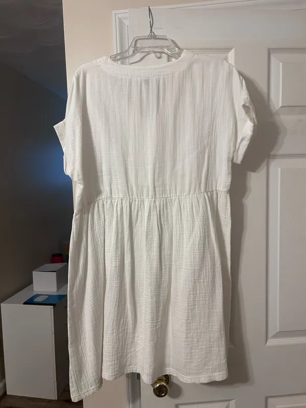 Boutique Michelle McDowell White Cotton Dress - Image 2