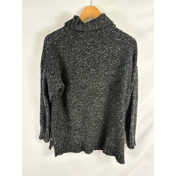 Eddie Bauer Cowl Neck Thick Knit Marled Lounge Sweater Size XL - Image 4
