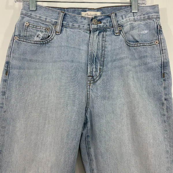 Madewell Size 26 Light Blue Perfect Vintage Jeans Straight Tapered 90s Mom Jeans - Image 3