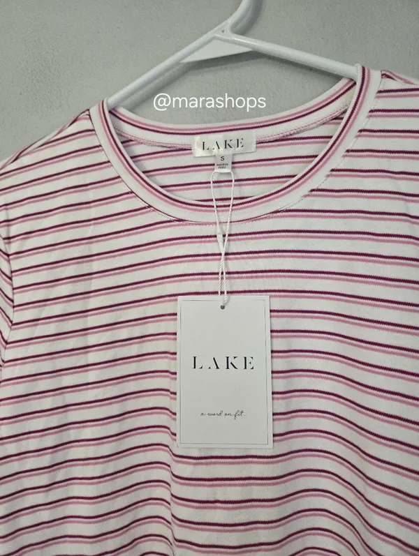 Lake Pima Crew Long Sleeve Tee Pink - Image 4