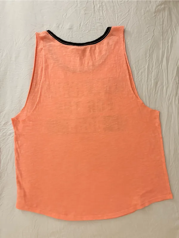 Victoria’s Secret Halloween I'M HERE FOR THE BOOS” orange & black graphic tank M - Image 3