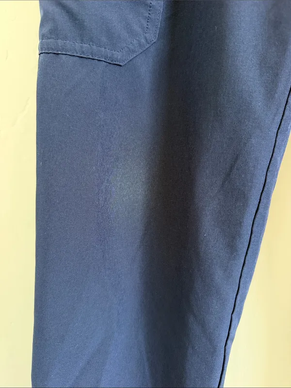 FIGS Yola Skinny Scrub Pants Small Petite Navy Blue FREEx Medical Nursing - Image 2