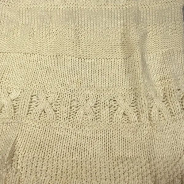 American‎ Eagle Sweater Women's XS Cream Cable Knit Chunky Polyester Oversized - Image 8