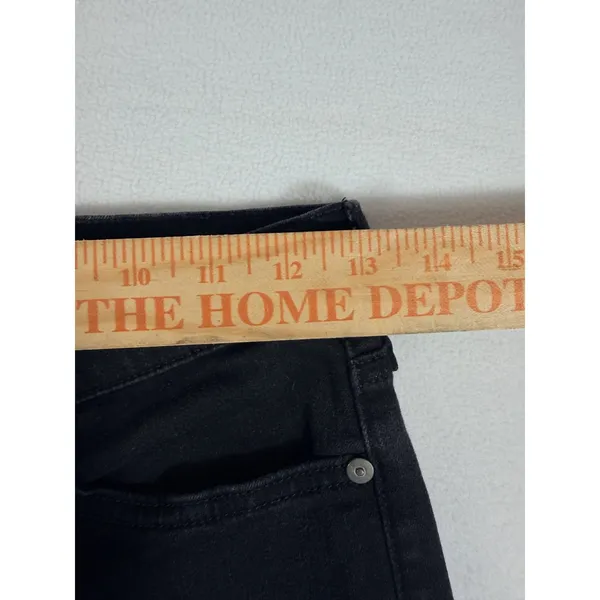 Banana Republic Luxe‎ Sculpt Jeans Women’s 27P Black Crop Flare Button Fly - Image 5