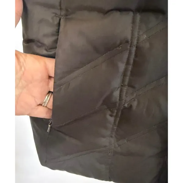 Eddie Bauer Premium Goose Down Feather Puffer in Chocolate Brown sz. S - Image 6