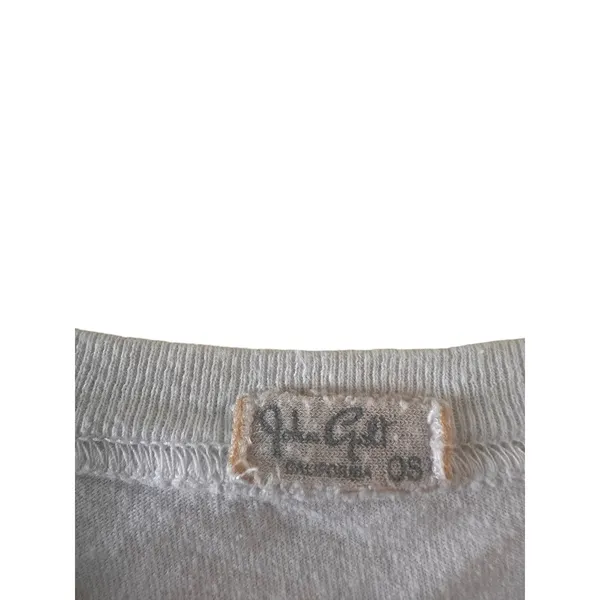 John Galt White Los Angeles Cropped Short Sleeve Tee Women Sz XS - Image 3