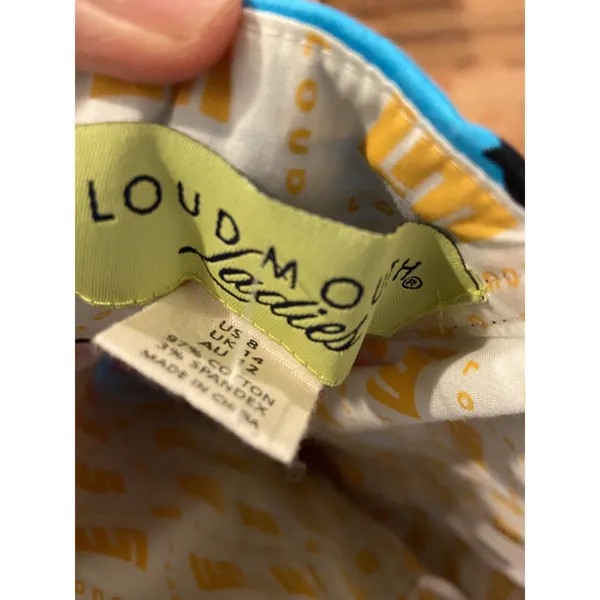 LOUDMOUTH GOLF Size 8 pink‎ blue black check strapless dress Bright - Image 3
